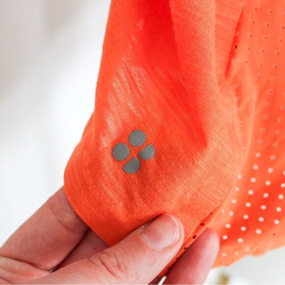 Sweaty Betty Women's Orange Racerback Perforated Tank Top Small - Picture 6 of 9